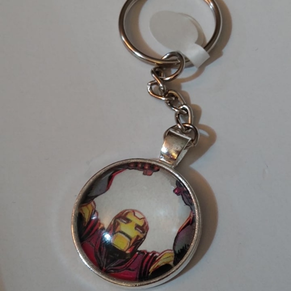 Keychain Ironman Comics Unique Handmade